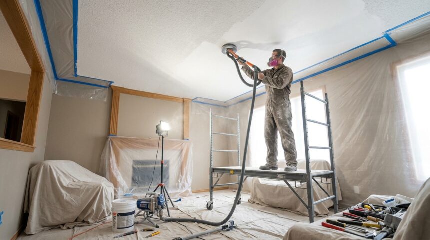 Ceiling Refinishing