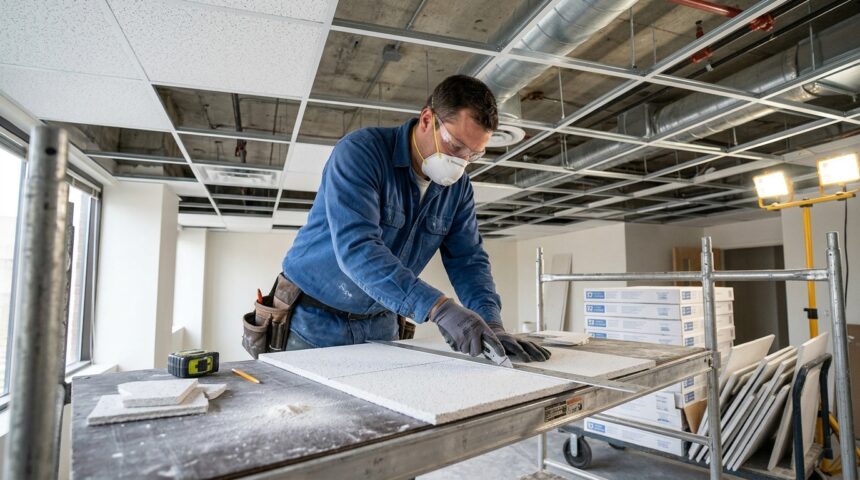 Cut Ceiling Tiles