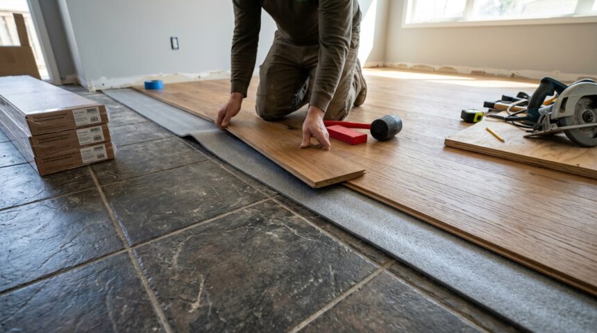 Hardwood Floors Over Tile