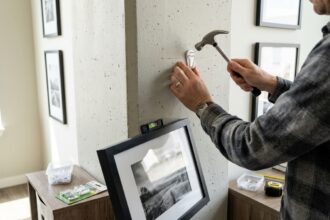 How to Hang Pictures on Concrete Walls
