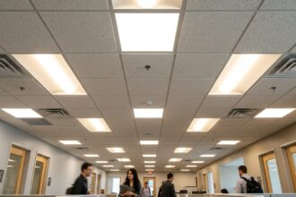 Can Lights in Ceiling Tiles