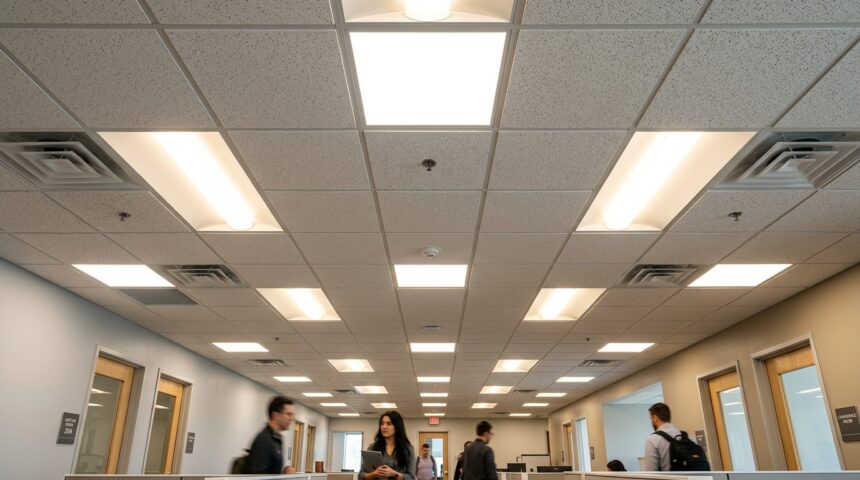 Can Lights in Ceiling Tiles