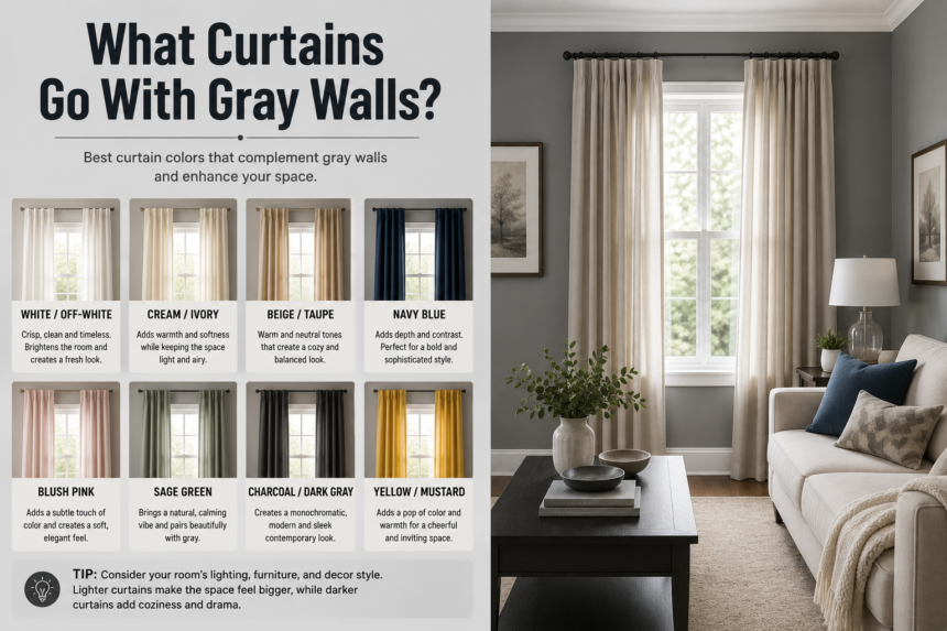 What Curtains Go With Gray Walls?