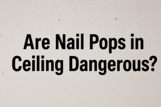 Are Nail Pops in Ceiling Dangerous?