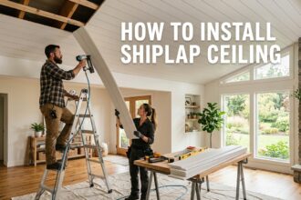 How to Install Shiplap Ceiling