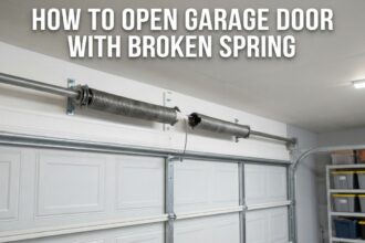 How to Open Garage Door With Broken Spring