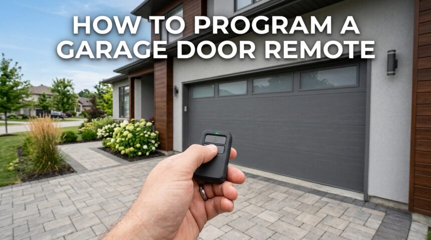 How to Program a Garage Door Remote