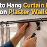 How to Hang Curtain Rods on Plaster Walls