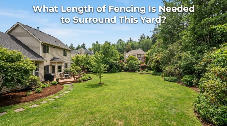 What Length of Fencing Is Needed to Surround This Yard?