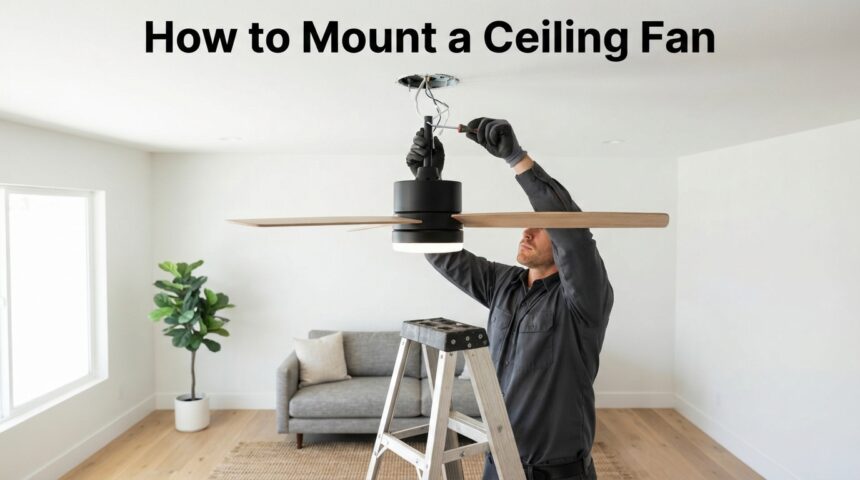 How to Mount a Ceiling Fan