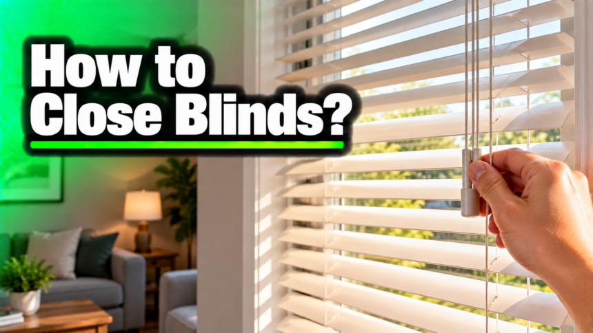 How to Close Blinds?