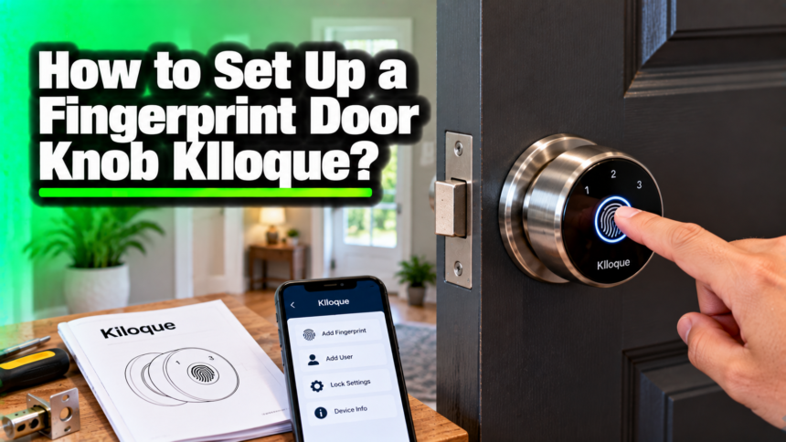 How to Set Up a KLLOQUE Fingerprint Door Knob?