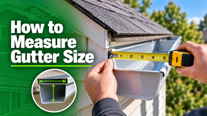 How to Measure Gutter Size