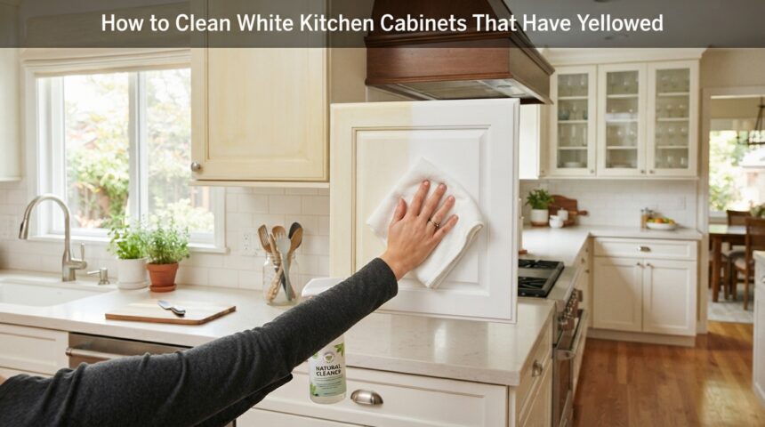 How to Clean White Kitchen Cabinets That Have Yellowed