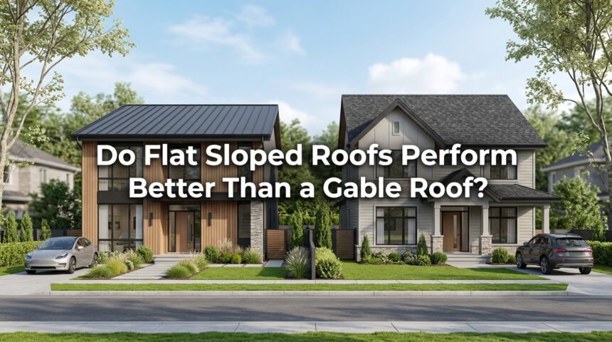 Do Flat Sloped Roofs Perform Better Than a Gable Roof?