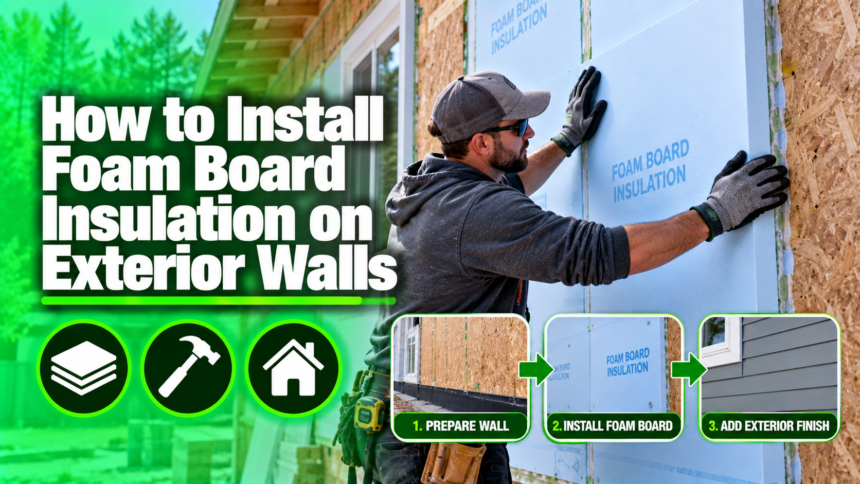How to Install Foam Board Insulation on Exterior Walls?