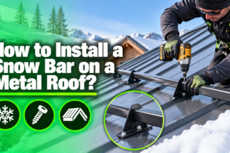 How to Install a Snow Bar on a Metal Roof?