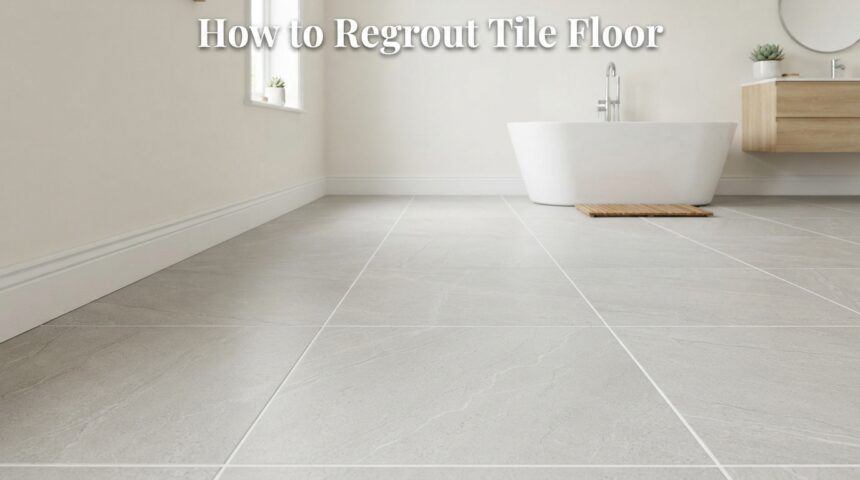 How to Regrout Tile Floor