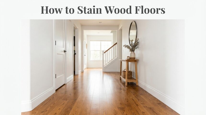 How to Stain Wood Floors