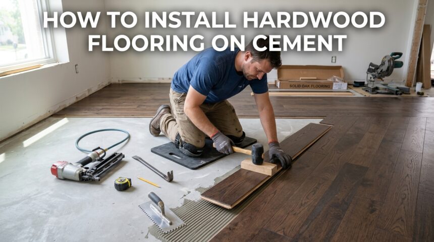 How to Install Hardwood Flooring on Cement
