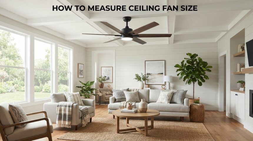 How to Measure Ceiling Fan Size
