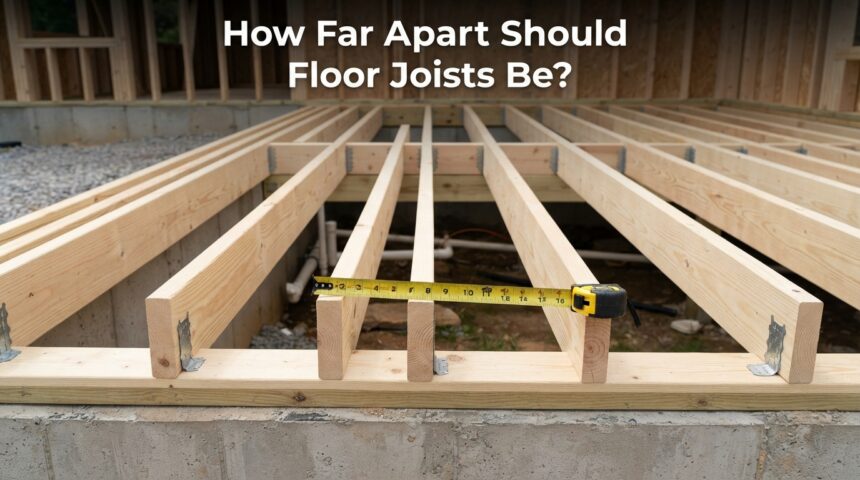 How Far Apart Should Floor Joists Be?