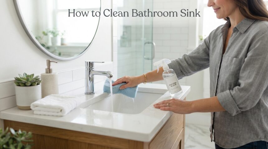 How to Clean Bathroom Sink