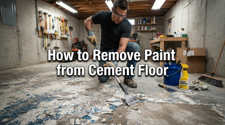 How to Remove Paint from Cement Floor