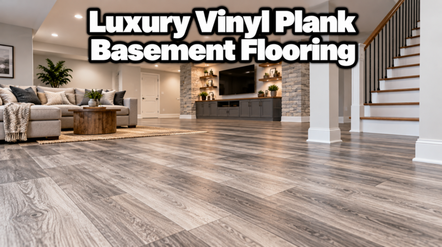 Luxury Vinyl Plank Basement Flooring